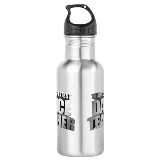 's Werelds grootste dansleraar Waterfles (Achterkant)