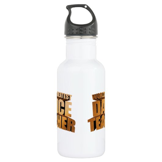 's Werelds grootste dansleraar Waterfles (Achterkant)