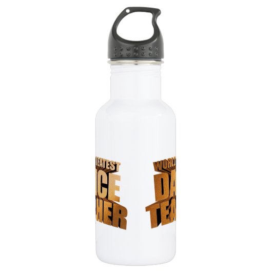 's Werelds grootste dansleraar Waterfles (Voorkant)