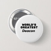 's Werelds grootste Deacon Ronde Button 5,7 Cm (Voorkant /achterkant)