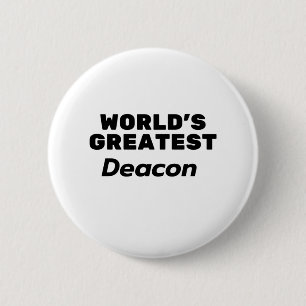 's Werelds grootste Deacon Ronde Button 5,7 Cm