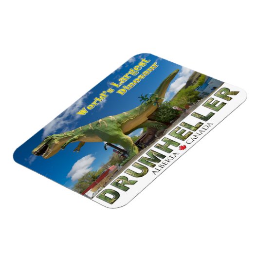 's Werelds grootste dinosaurus - Souvenir Koelkast Magneet (Linkerzijde)