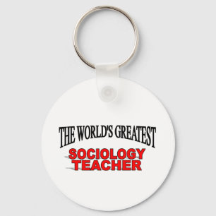 's Werelds grootste docent sociologie Sleutelhanger