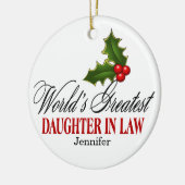 's Werelds grootste dochter in de wet Keramisch Ornament (Links)