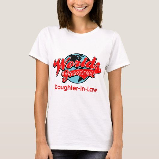 's Werelds grootste dochter in de wet T-shirt (Voorkant)