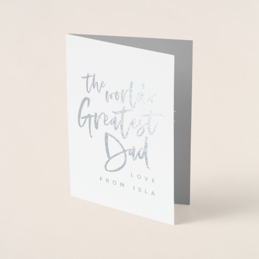 's Werelds grootste dochter Vaderdag Folie Kaarten (Voorkant)