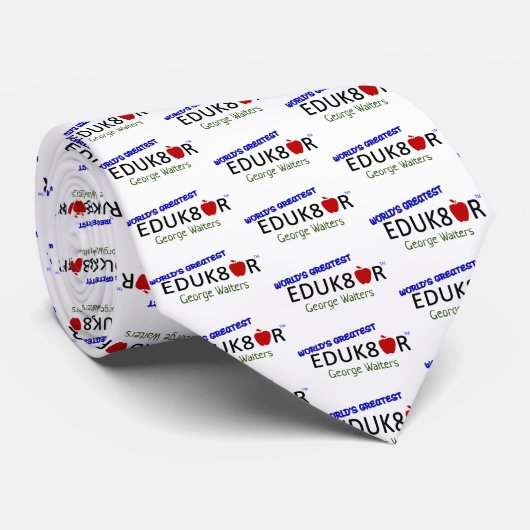 's Werelds grootste educator stropdas (Opgerold)