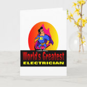 's Werelds grootste elektricien Kaart (Gele Bloem)