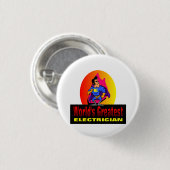 's Werelds grootste elektricien Ronde Button 3,2 Cm (Voorkant /achterkant)