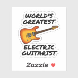 'S Werelds grootste elektrische gitarist, Guitar F Sticker