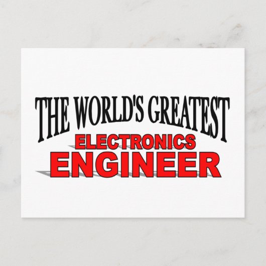 's Werelds grootste elektronicaingenieur Briefkaart (Voorkant)