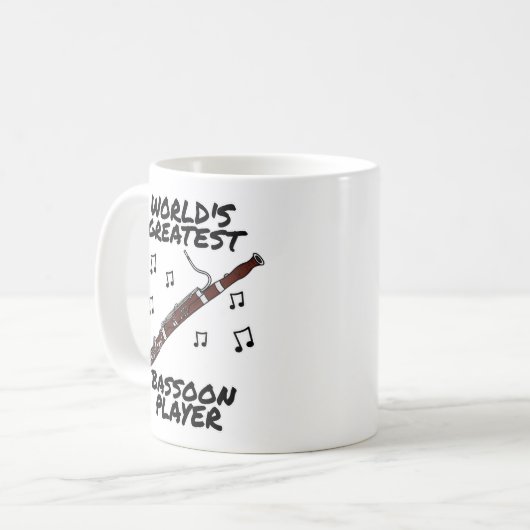 's Werelds grootste fagottist Fagottist Funny Koffiemok (Voorkant links)