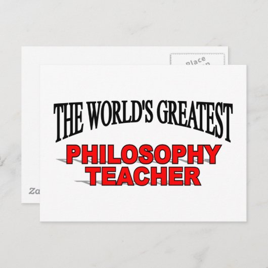 's Werelds grootste filosofische leraar Briefkaart (Voorkant / Achterkant)