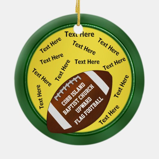 's Werelds grootste Football Coach Gifts, sieraden Keramisch Ornament (Achterkant)