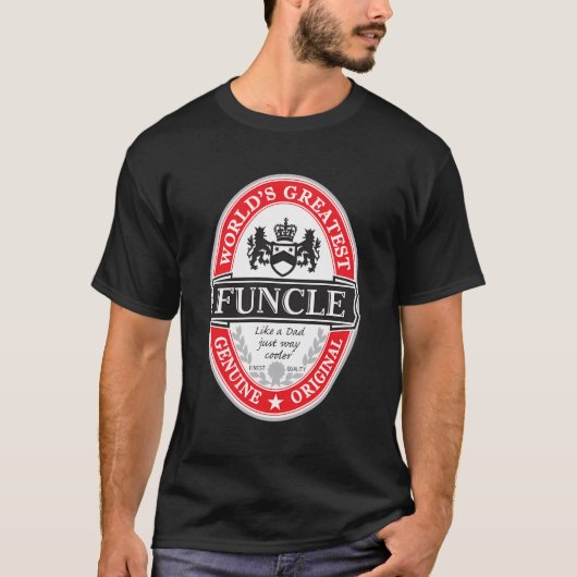's Werelds grootste funcle fun oom Graphic Hoodie T-shirt (Voorkant)