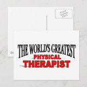 's Werelds grootste fysiotherapeut Briefkaart (Voorkant / Achterkant)