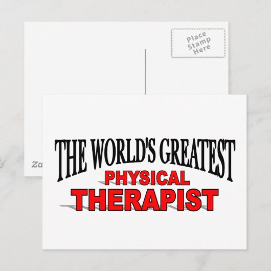 's Werelds grootste fysiotherapeut Briefkaart (Voorkant / Achterkant)