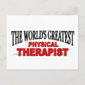 's Werelds grootste fysiotherapeut Briefkaart (Voorkant)