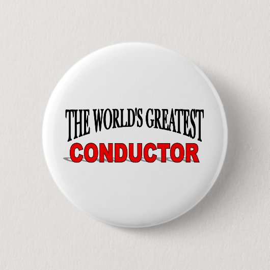 's Werelds grootste geleider Ronde Button 5,7 Cm (Voorkant)