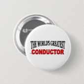 's Werelds grootste geleider Ronde Button 5,7 Cm (Voorkant /achterkant)