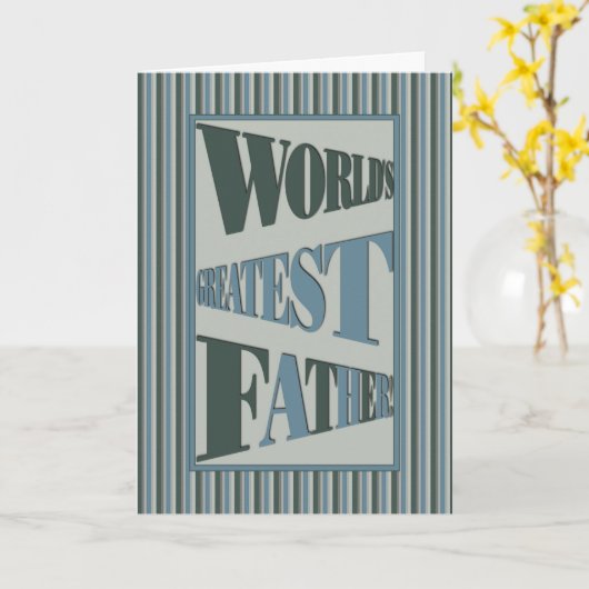 's Werelds grootste gestripte vader Kaart (Gele Bloem)
