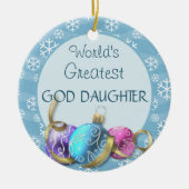 's Werelds grootste godslasteraar kerstversiering Keramisch Ornament (Voorkant)