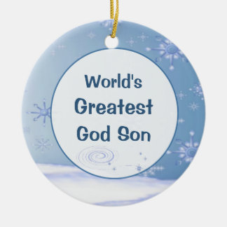 's Werelds grootste godvreugdezoon kerstversiering Keramisch Ornament