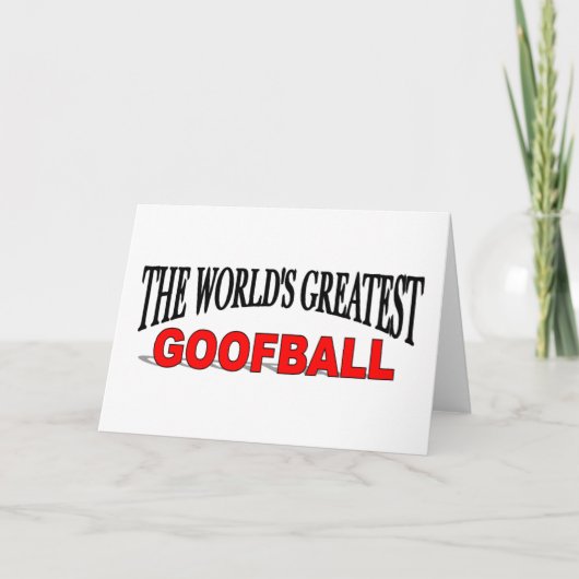 's Werelds grootste golfbal Kaart (Voorkant)