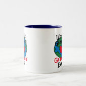 's Werelds grootste Grammahart Tweekleurige Koffiemok (Center)