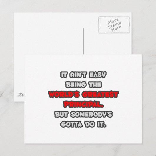 's Werelds grootste grap Briefkaart (Voorkant / Achterkant)