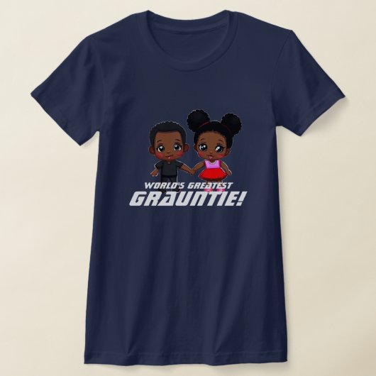 's Werelds Grootste Grauntie Schattige Boy & Girl T-shirt (Laagn)