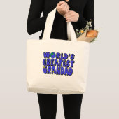 's Werelds grootste grootmacht Grote Tote Bag (Voorkant (product))