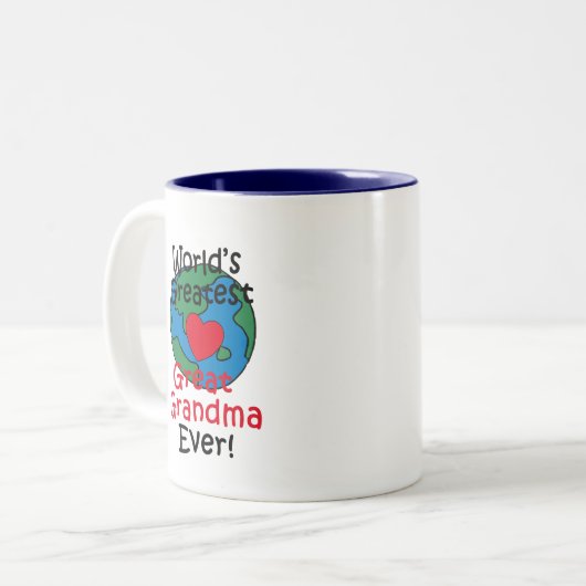 's Werelds grootste grootmakerij Tweekleurige Koffiemok (Voorkant links)