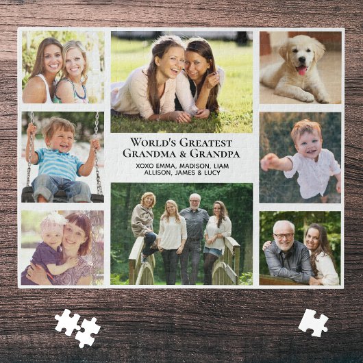 's Werelds grootste grootouders Foto collage Legpuzzel