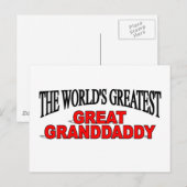 's Werelds grootste grootvader Briefkaart (Voorkant / Achterkant)