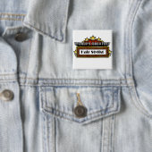 's Werelds grootste haar-lijst Vierkante Button 5,1 Cm (In situ)