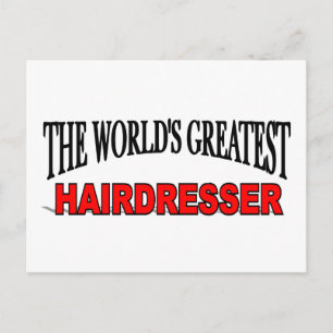 's Werelds grootste hairdresser Briefkaart