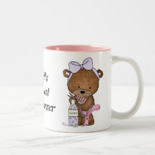 's Werelds grootste hairdresser koffie-mok Tweekleurige Koffiemok