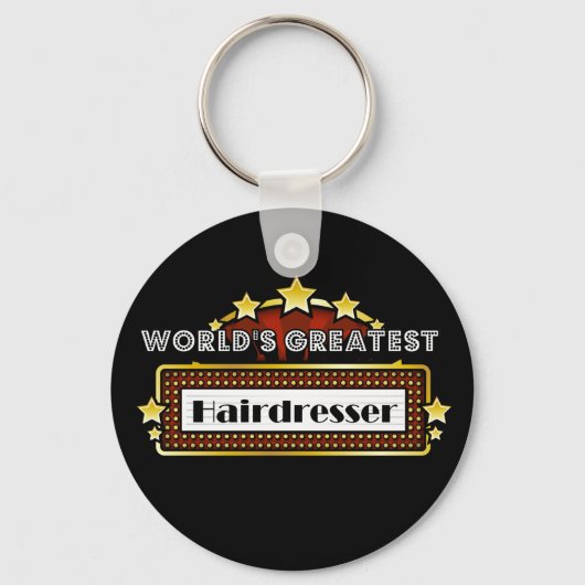 's Werelds grootste hairdresser Sleutelhanger (Voorkant)