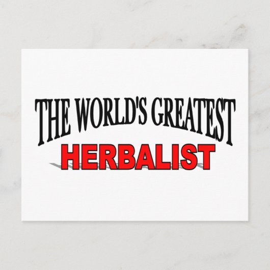 's Werelds grootste herbalist Briefkaart (Voorkant)