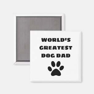 's Werelds grootste hond pap aangepaste tekst op m Magneet