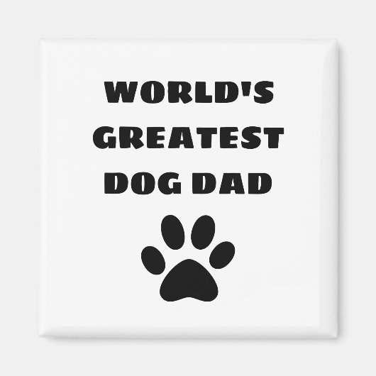 's Werelds grootste hond pap aangepaste tekst op m Magneet (Voorkant)