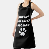 's Werelds grootste hond pap aangepaste tekst op m Schort (Insitu)