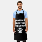's Werelds grootste hond pap aangepaste tekst op m Schort (Gedragen)