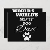 's Werelds grootste hond pap T-Shirt, hou van mijn (Voorkant / Achterkant)