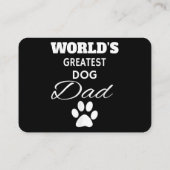 's Werelds grootste hond pap T-Shirt, hou van mijn Visitekaartje (Achterkant)