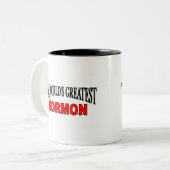 's Werelds grootste hormoon Tweekleurige Koffiemok (Voorkant links)