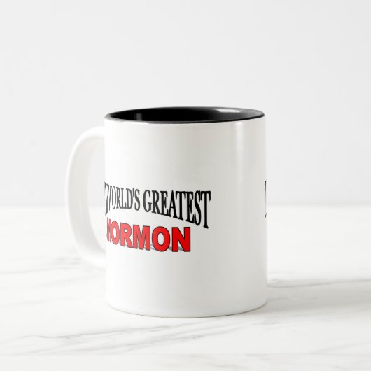 's Werelds grootste hormoon Tweekleurige Koffiemok (Voorkant links)