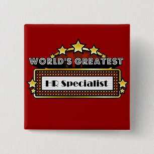 's Werelds grootste HR-specialist Vierkante Button 5,1 Cm
