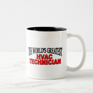 's Werelds grootste HVAC-technicus Tweekleurige Koffiemok